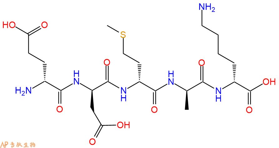 专肽生物产品H2N-DGlu-DAsp-DMet-DAla-DLys-COOH
