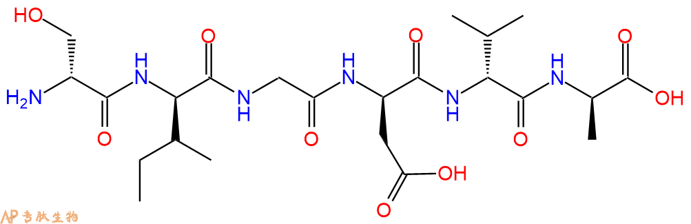 专肽生物产品H2N-DSer-DIle-Gly-DAsp-DVal-DAla-COOH