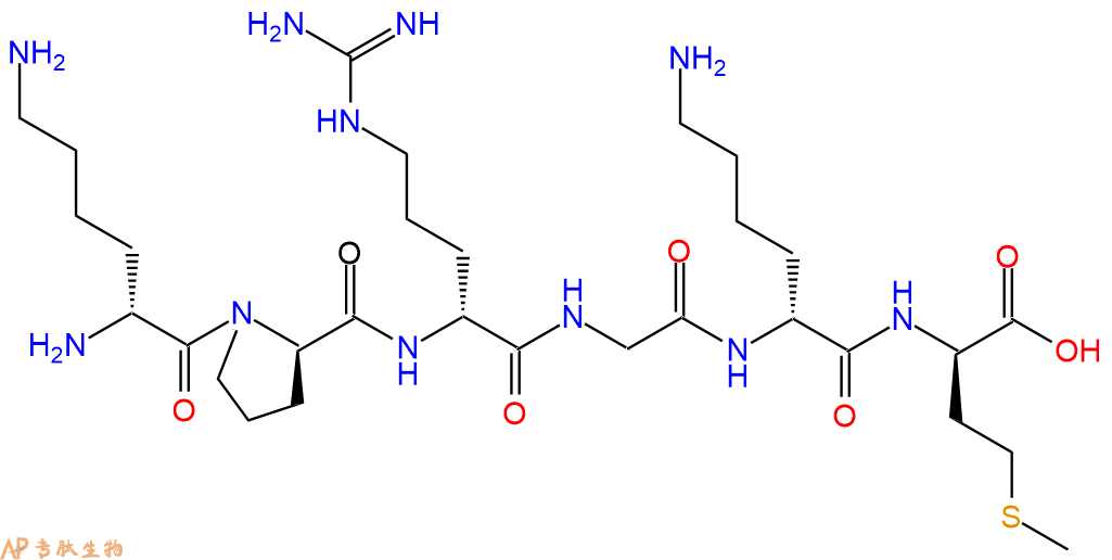 专肽生物产品H2N-DLys-DPro-DArg-Gly-DLys-DMet-COOH