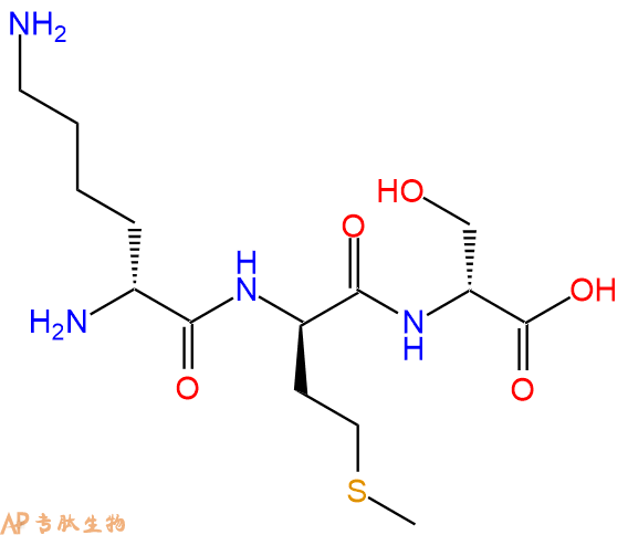 专肽生物产品H2N-DLys-DMet-DSer-COOH