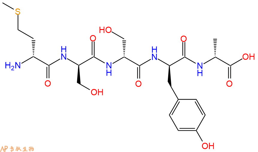 专肽生物产品H2N-DMet-DSer-DSer-DTyr-DAla-COOH
