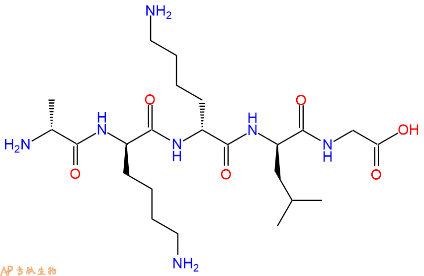 专肽生物产品H2N-DAla-DLys-DLys-DLeu-Gly-COOH