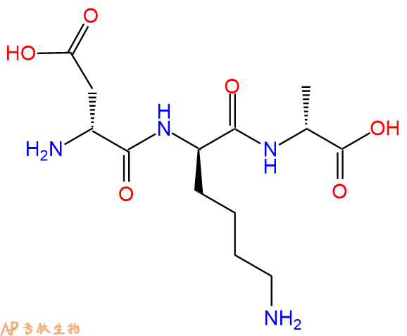 专肽生物产品H2N-DAsp-DLys-DAla-COOH