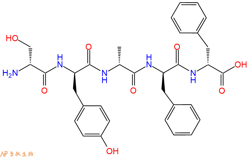 专肽生物产品H2N-DSer-DTyr-DAla-DPhe-DPhe-COOH