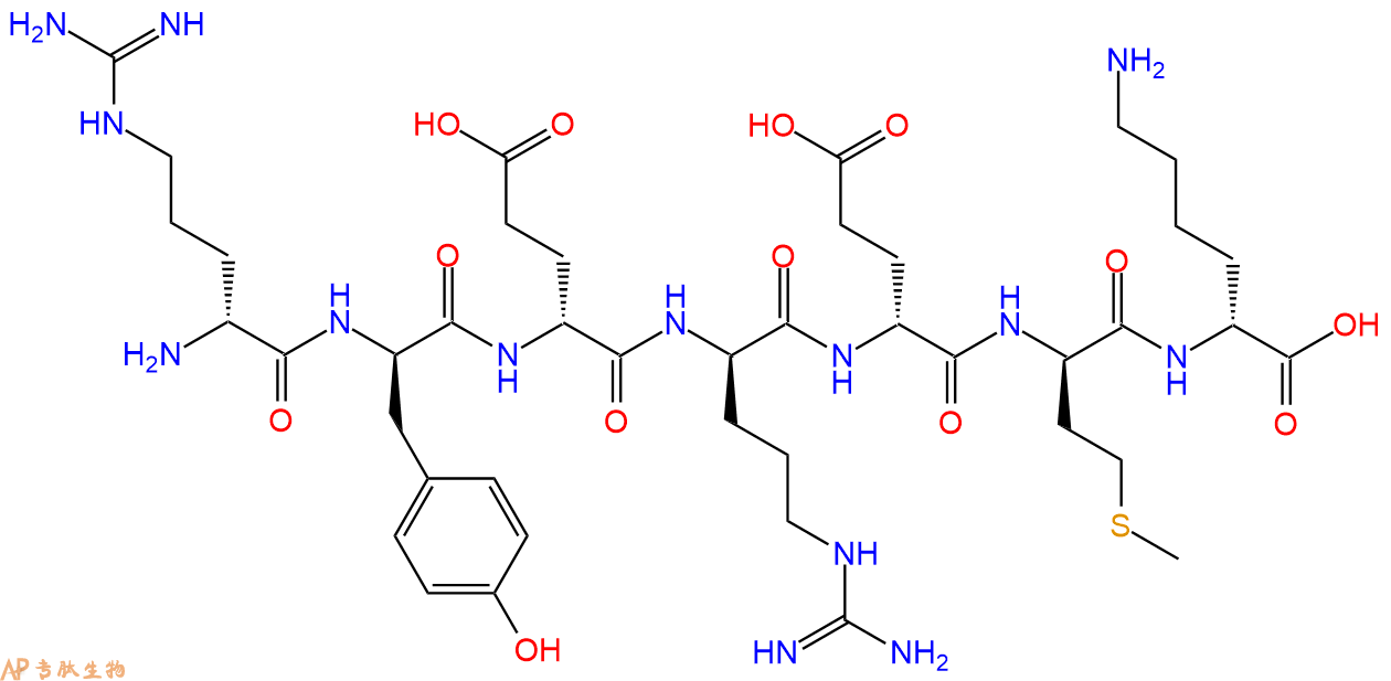 专肽生物产品H2N-DArg-DTyr-DGlu-DArg-DGlu-DMet-DLys-COOH