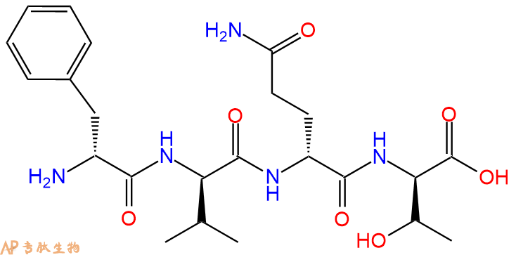 专肽生物产品H2N-DPhe-DVal-DGln-DThr-COOH