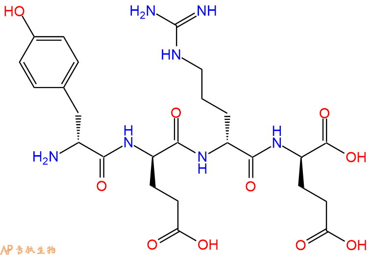 专肽生物产品H2N-DTyr-DGlu-DArg-DGlu-COOH