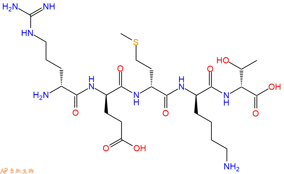 专肽生物产品H2N-DArg-DGlu-DMet-DLys-DThr-COOH