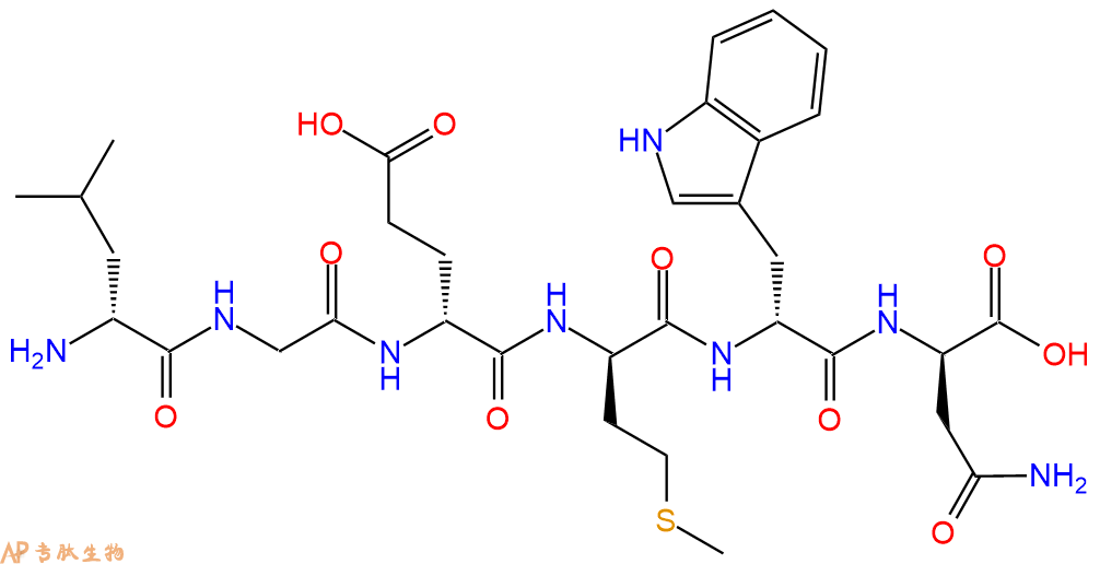 专肽生物产品H2N-DLeu-Gly-DGlu-DMet-DTrp-DAsn-COOH