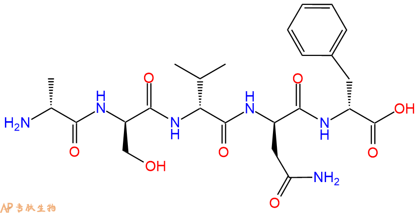 专肽生物产品H2N-DAla-DSer-DVal-DAsn-DPhe-COOH