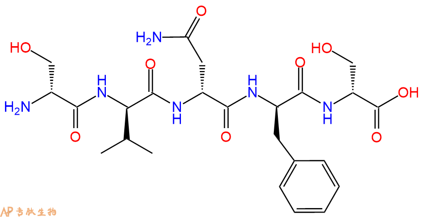 专肽生物产品H2N-DSer-DVal-DAsn-DPhe-DSer-COOH