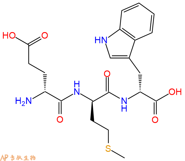 专肽生物产品H2N-DGlu-DMet-DTrp-COOH