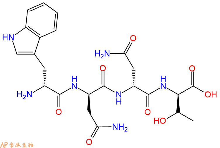 专肽生物产品H2N-DTrp-DAsn-DAsn-DThr-COOH