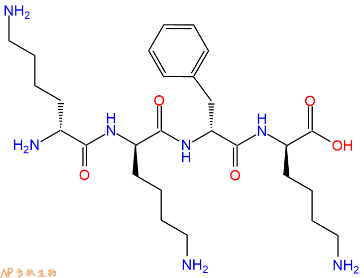 专肽生物产品H2N-DLys-DLys-DPhe-DLys-COOH