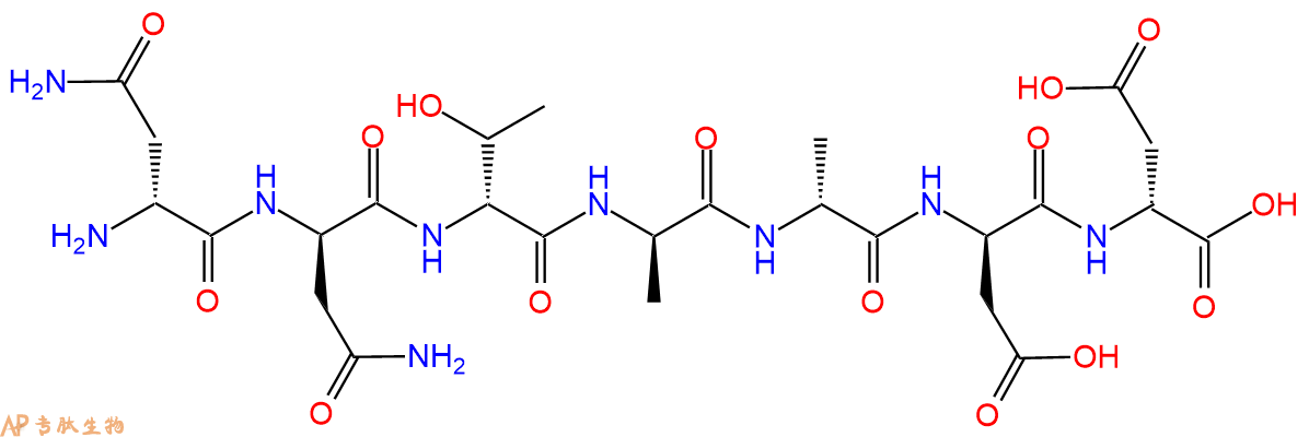 专肽生物产品H2N-DAsn-DAsn-DThr-DAla-DAla-DAsp-DAsp-COOH