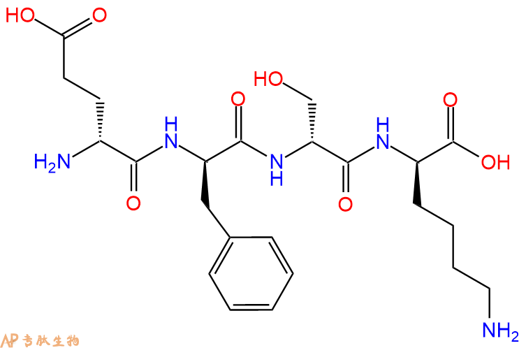 专肽生物产品H2N-DGlu-DPhe-DSer-DLys-COOH
