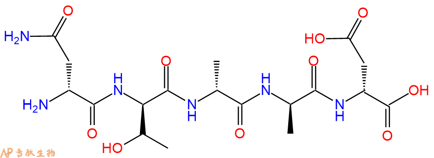 专肽生物产品H2N-DAsn-DThr-DAla-DAla-DAsp-COOH