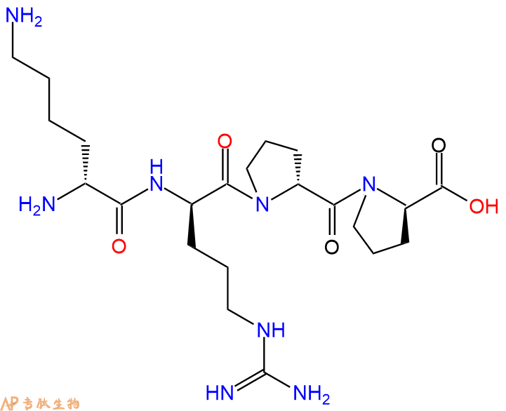 专肽生物产品H2N-DLys-DArg-DPro-DPro-COOH