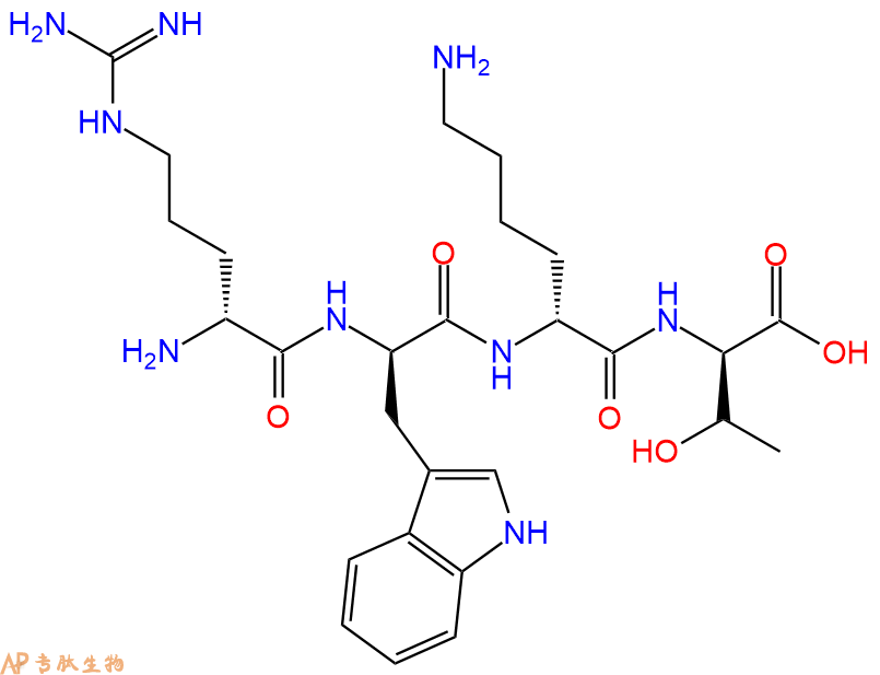 专肽生物产品H2N-DArg-DTrp-DLys-DThr-COOH