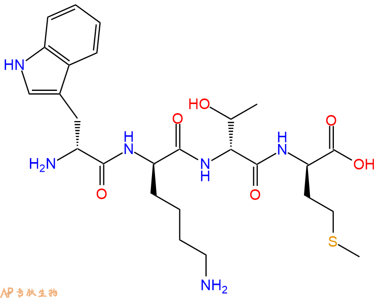 专肽生物产品H2N-DTrp-DLys-DThr-DMet-COOH