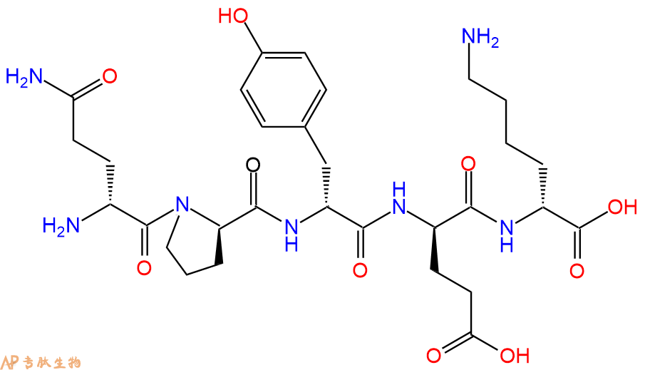 专肽生物产品H2N-DGln-DPro-DTyr-DGlu-DLys-COOH