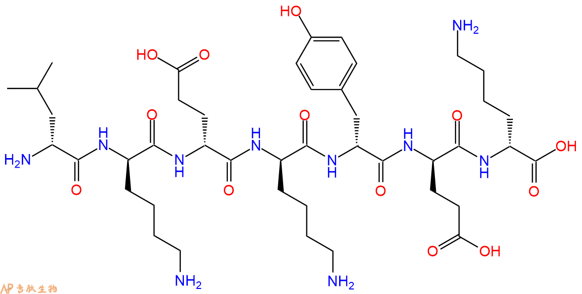 专肽生物产品H2N-DLeu-DLys-DGlu-DLys-DTyr-DGlu-DLys-COOH