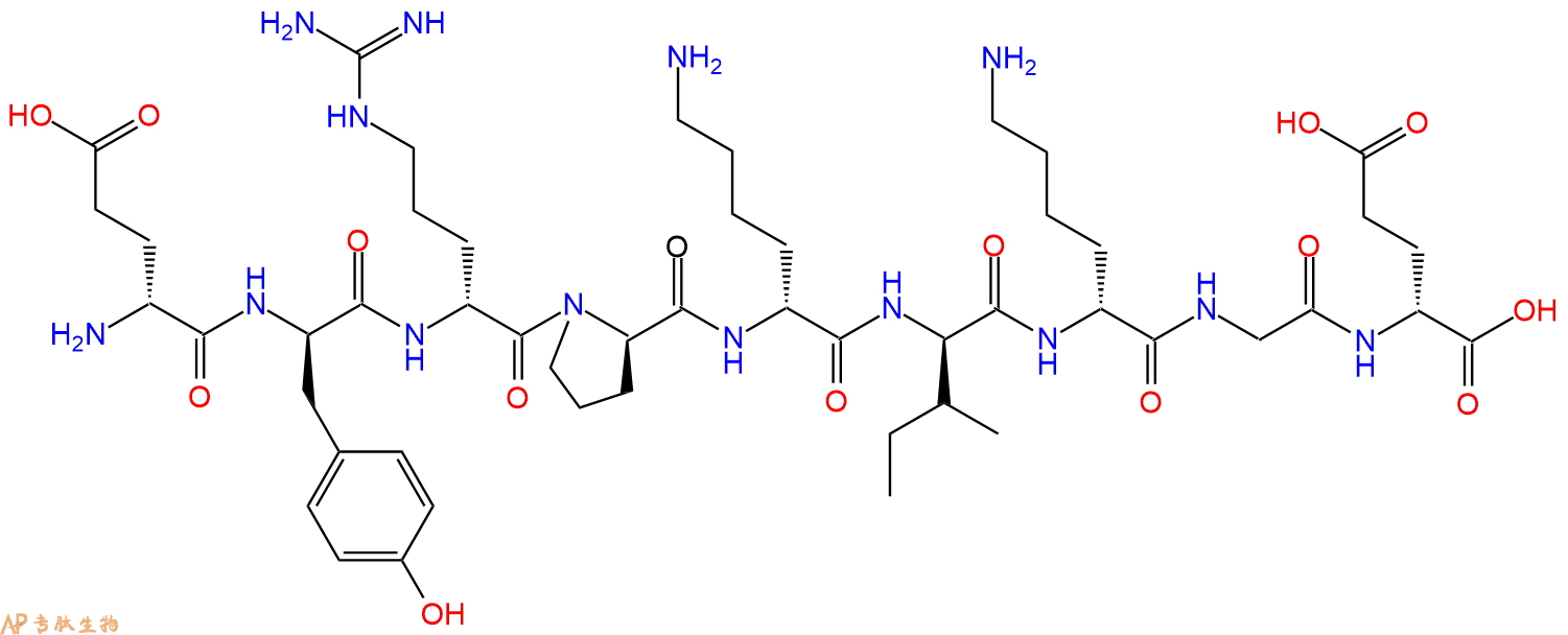 专肽生物产品H2N-DGlu-DTyr-DArg-DPro-DLys-DIle-DLys-Gly-DGlu-CO