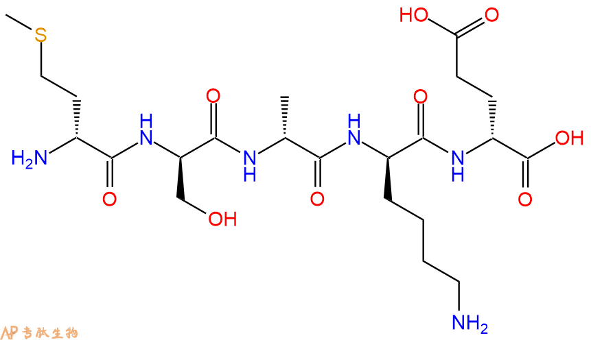 专肽生物产品H2N-DMet-DSer-DAla-DLys-DGlu-COOH