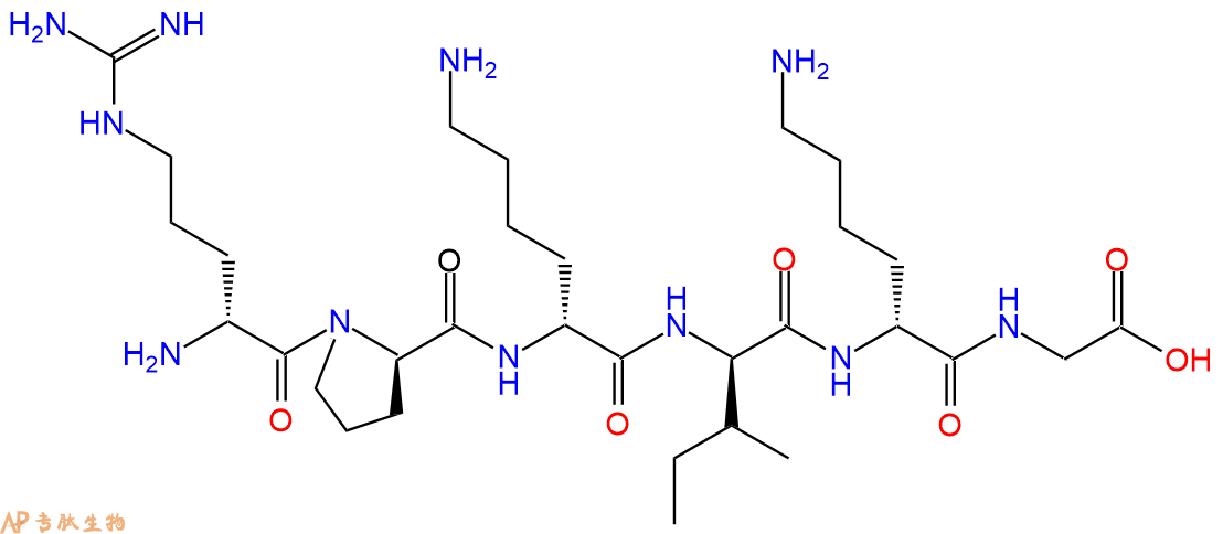 专肽生物产品H2N-DArg-DPro-DLys-DIle-DLys-Gly-COOH