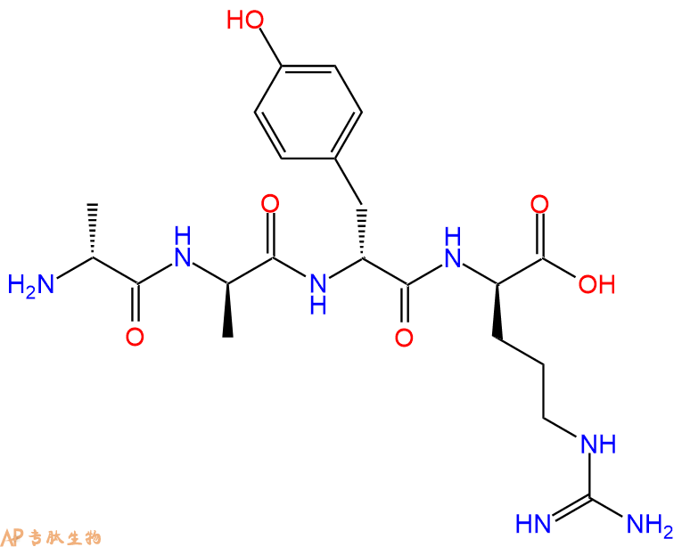 专肽生物产品H2N-DAla-DAla-DTyr-DArg-COOH
