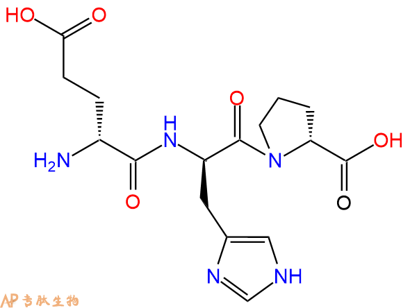 专肽生物产品H2N-DGlu-DHis-DPro-COOH