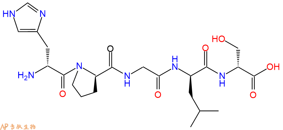 专肽生物产品H2N-DHis-DPro-Gly-DLeu-DSer-COOH