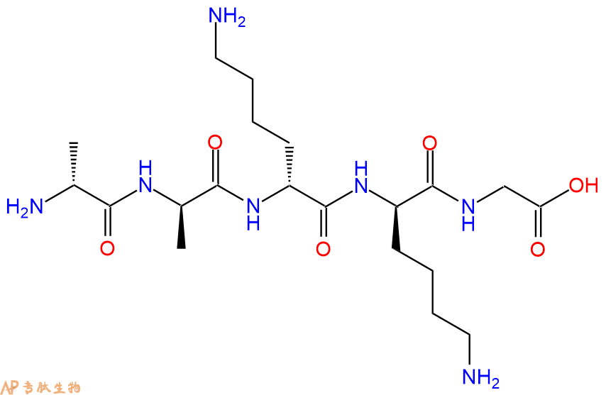 专肽生物产品H2N-DAla-DAla-DLys-DLys-Gly-COOH