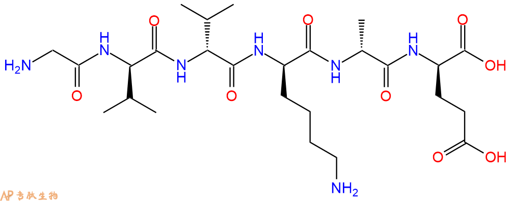 专肽生物产品H2N-Gly-DVal-DVal-DLys-DAla-DGlu-COOH