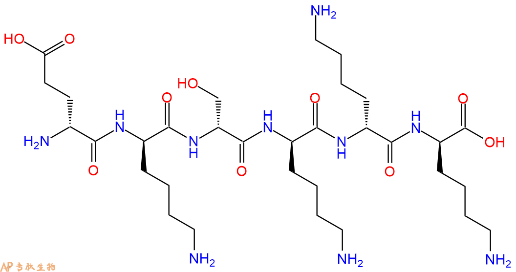 专肽生物产品H2N-DGlu-DLys-DSer-DLys-DLys-DLys-COOH