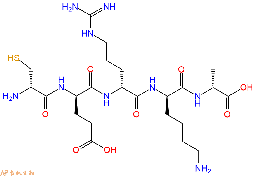 专肽生物产品H2N-DCys-DGlu-DArg-DLys-DAla-COOH