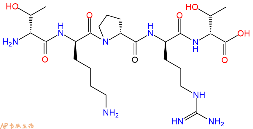 专肽生物产品H2N-DThr-DLys-DPro-DArg-DThr-COOH