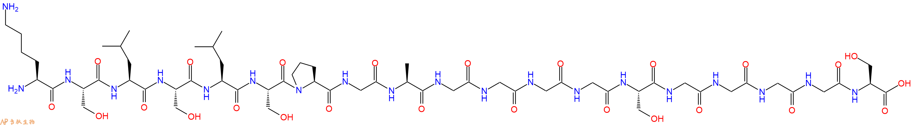 专肽生物产品H2N-Lys-Ser-Leu-Ser-Leu-Ser-Pro-Gly-Ala-Gly-Gly-Gl