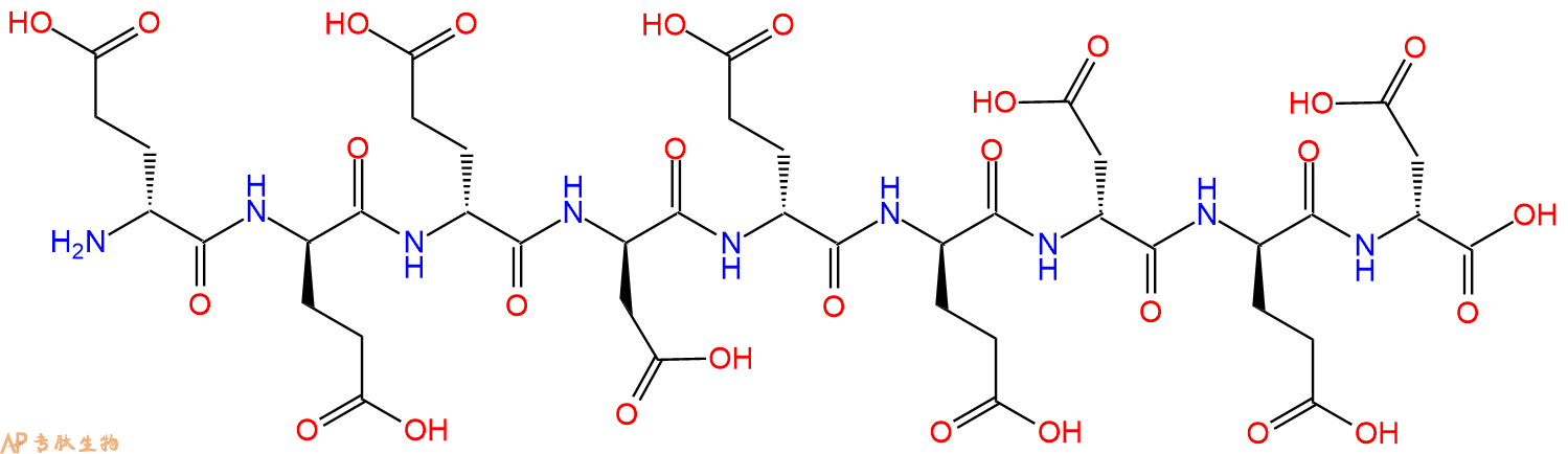 专肽生物产品H2N-DGlu-DGlu-DGlu-DAsp-DGlu-DGlu-DAsp-DGlu-DAsp-C