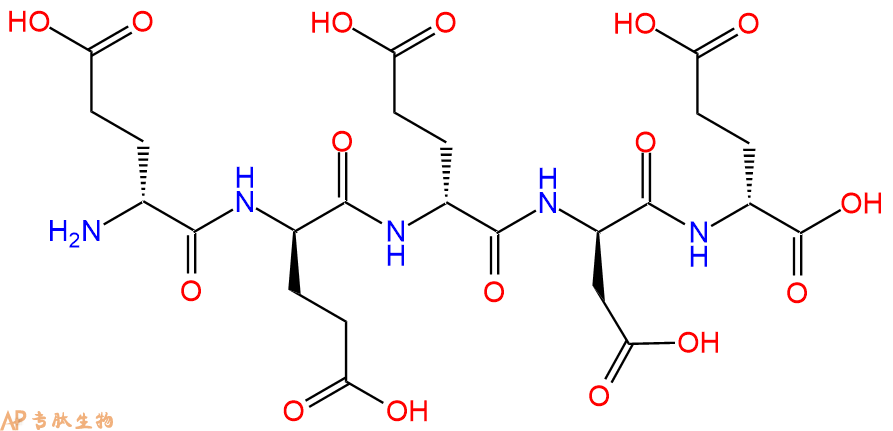 专肽生物产品H2N-DGlu-DGlu-DGlu-DAsp-DGlu-COOH