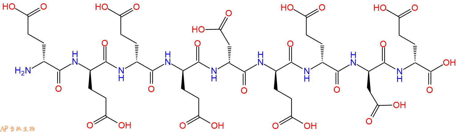 专肽生物产品H2N-DGlu-DGlu-DGlu-DGlu-DAsp-DGlu-DGlu-DAsp-DGlu-C
