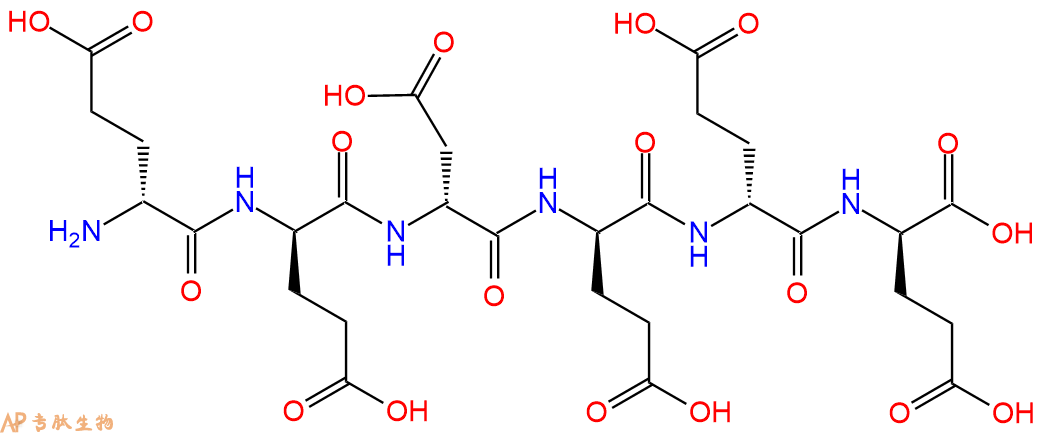 专肽生物产品H2N-DGlu-DGlu-DAsp-DGlu-DGlu-DGlu-COOH
