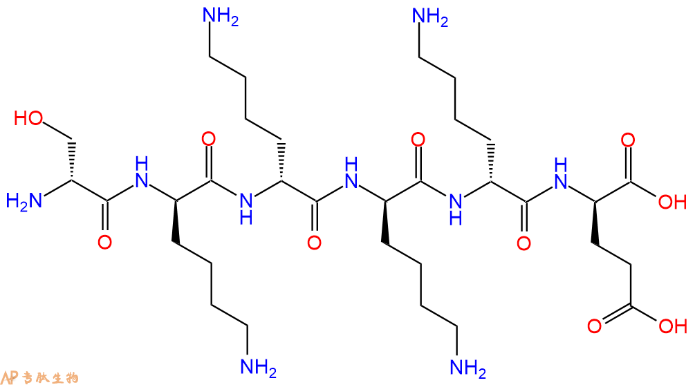 专肽生物产品H2N-DSer-DLys-DLys-DLys-DLys-DGlu-COOH