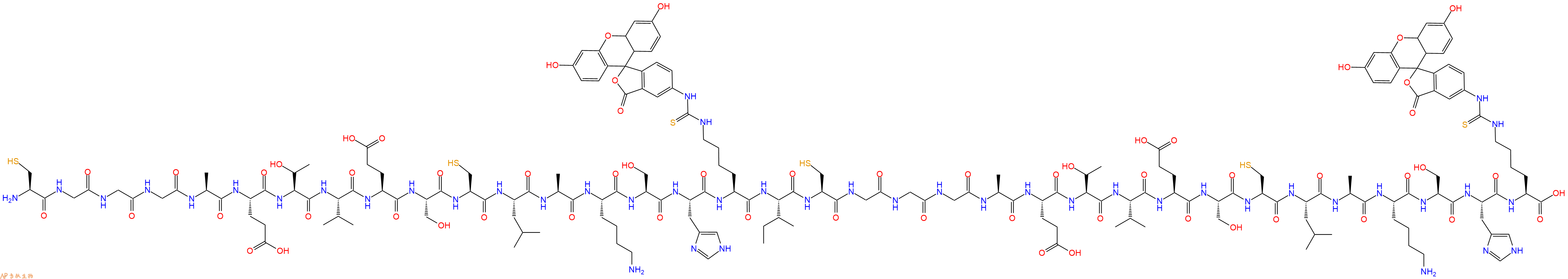 专肽生物产品H2N-Cys-Gly-Gly-Gly-Ala-Glu-Thr-Val-Glu-Ser-Cys-Le