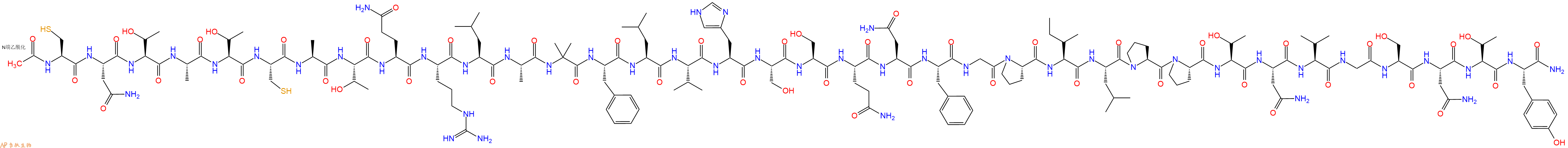 专肽生物产品Ac-Cys-Asn-Thr-Ala-Thr-Cys-Ala-Thr-Gln-Arg-Leu-Ala