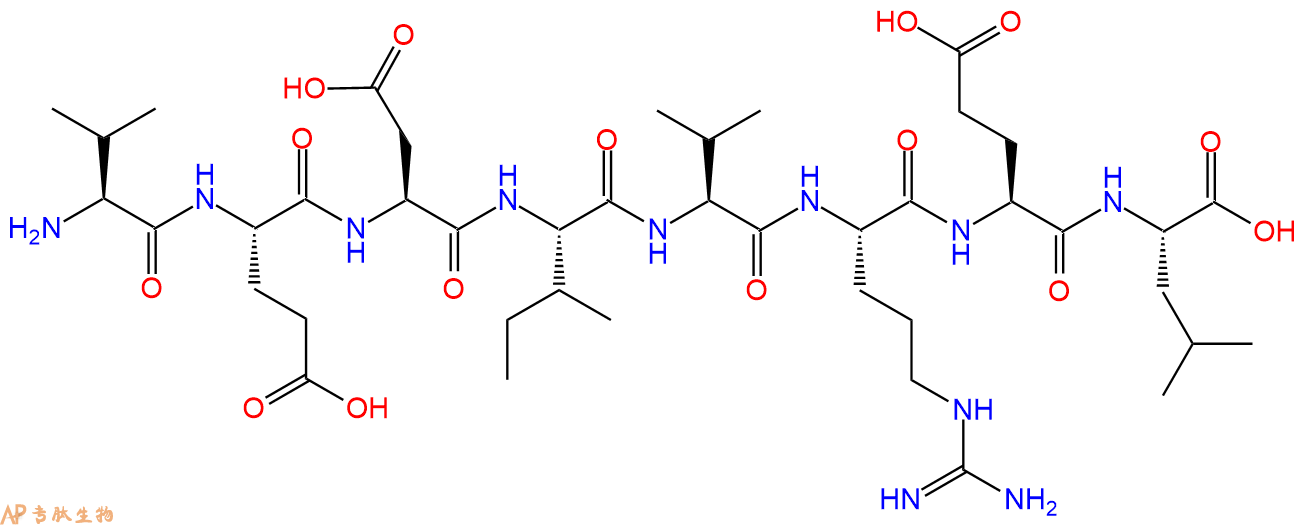 专肽生物产品H2N-Val-Glu-Asp-Ile-Val-Arg-Glu-Leu-COOH