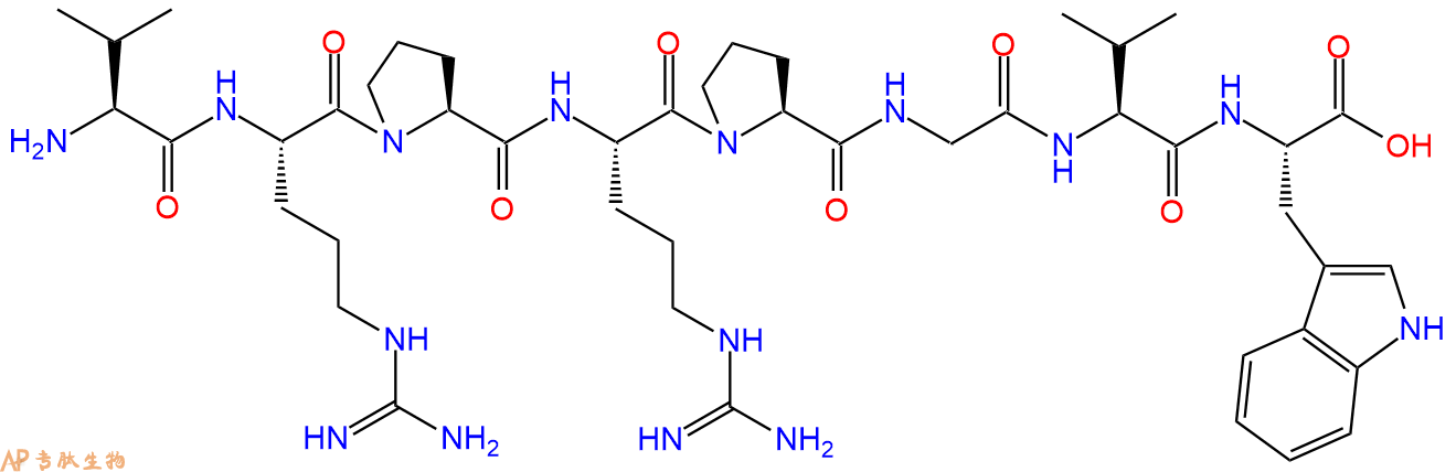 专肽生物产品H2N-Val-Arg-Pro-Arg-Pro-Gly-Val-Trp-COOH
