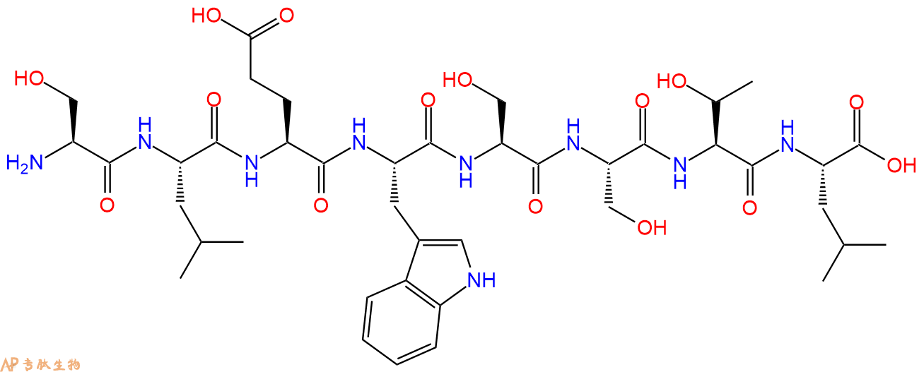 专肽生物产品H2N-Ser-Leu-Glu-Trp-Ser-Ser-Thr-Leu-COOH