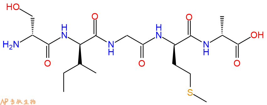 专肽生物产品H2N-DSer-DIle-Gly-DMet-DAla-COOH