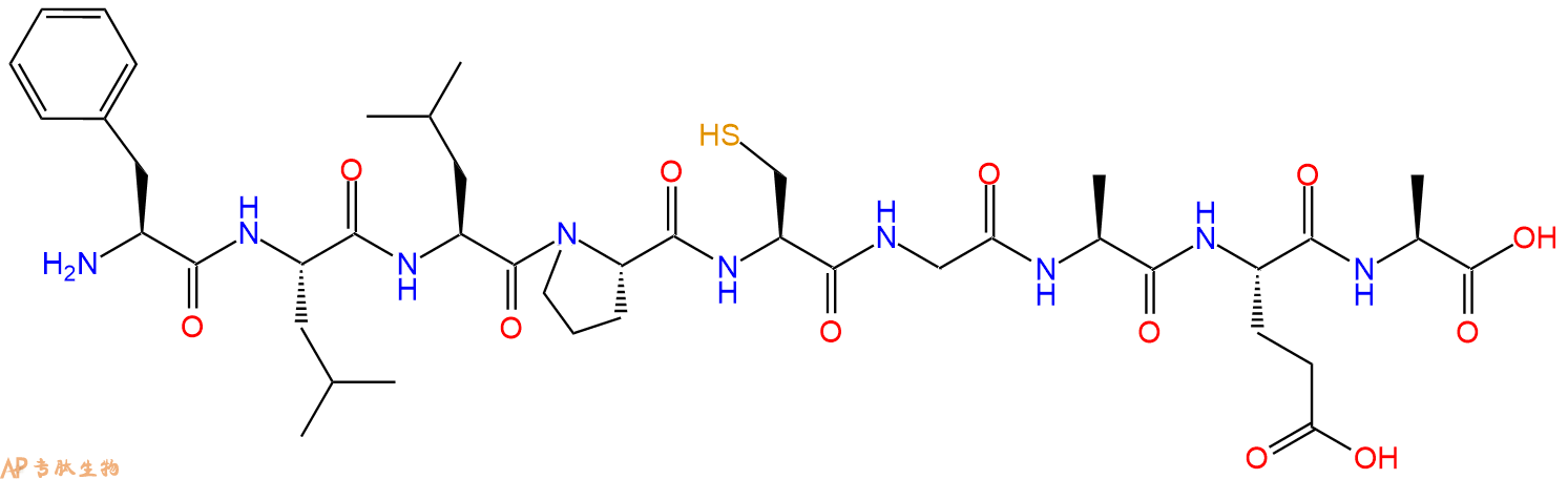 专肽生物产品H2N-Phe-Leu-Leu-Pro-Cys-Gly-Ala-Glu-Ala-COOH
